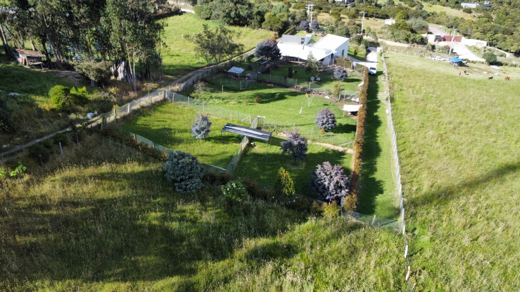 Vista desde arriba de los campos
